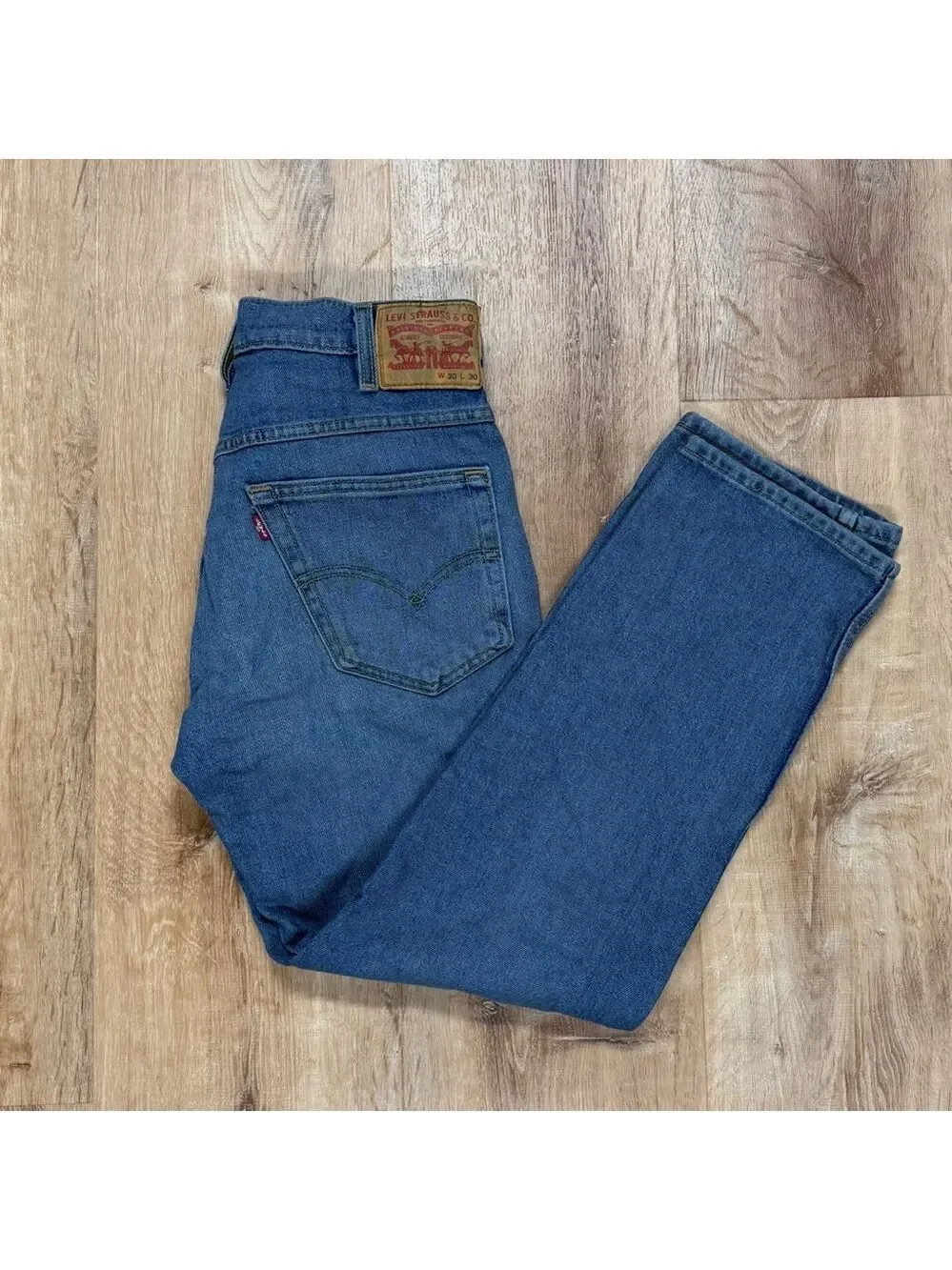 Levi's Medium Wash Straight Blue Jeans Men’s Size 30x30​